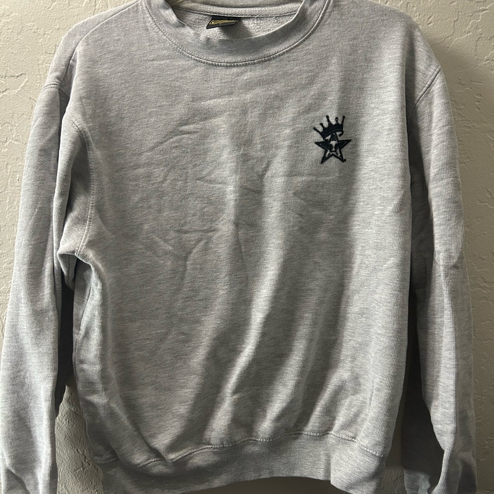 Obey Gray Crewneck Sweatshirt with Embroidered Star Logo
